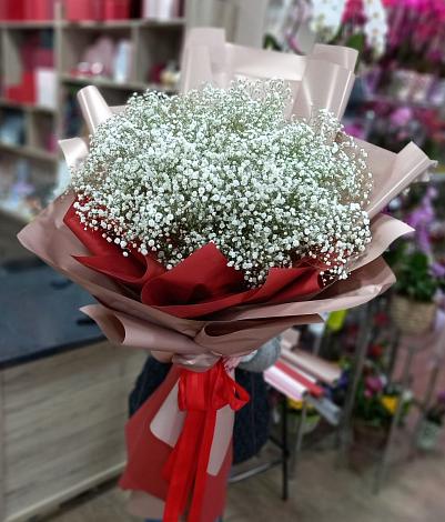 Букет цветов из: Гипсофила в Белоярском Ханты-Мансийского АО