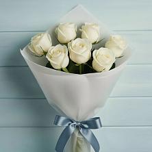 Букет 7 Белых роз Эдлесс Лав в Белоярском Ханты-Мансийского АО