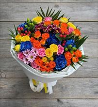 Букет цветов из:  Розы и Хризантемы в Белоярском Ханты-Мансийского АО